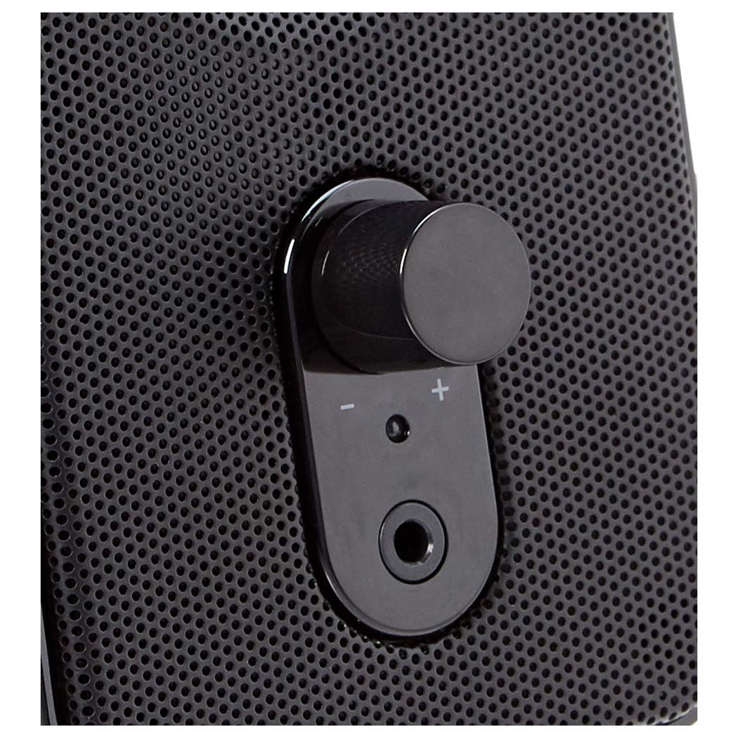 Amazon Basics AC-Powered Computer Speakers for Desktop or Laptop PC with Volume Control, Headphone Jack, Black (US Version)