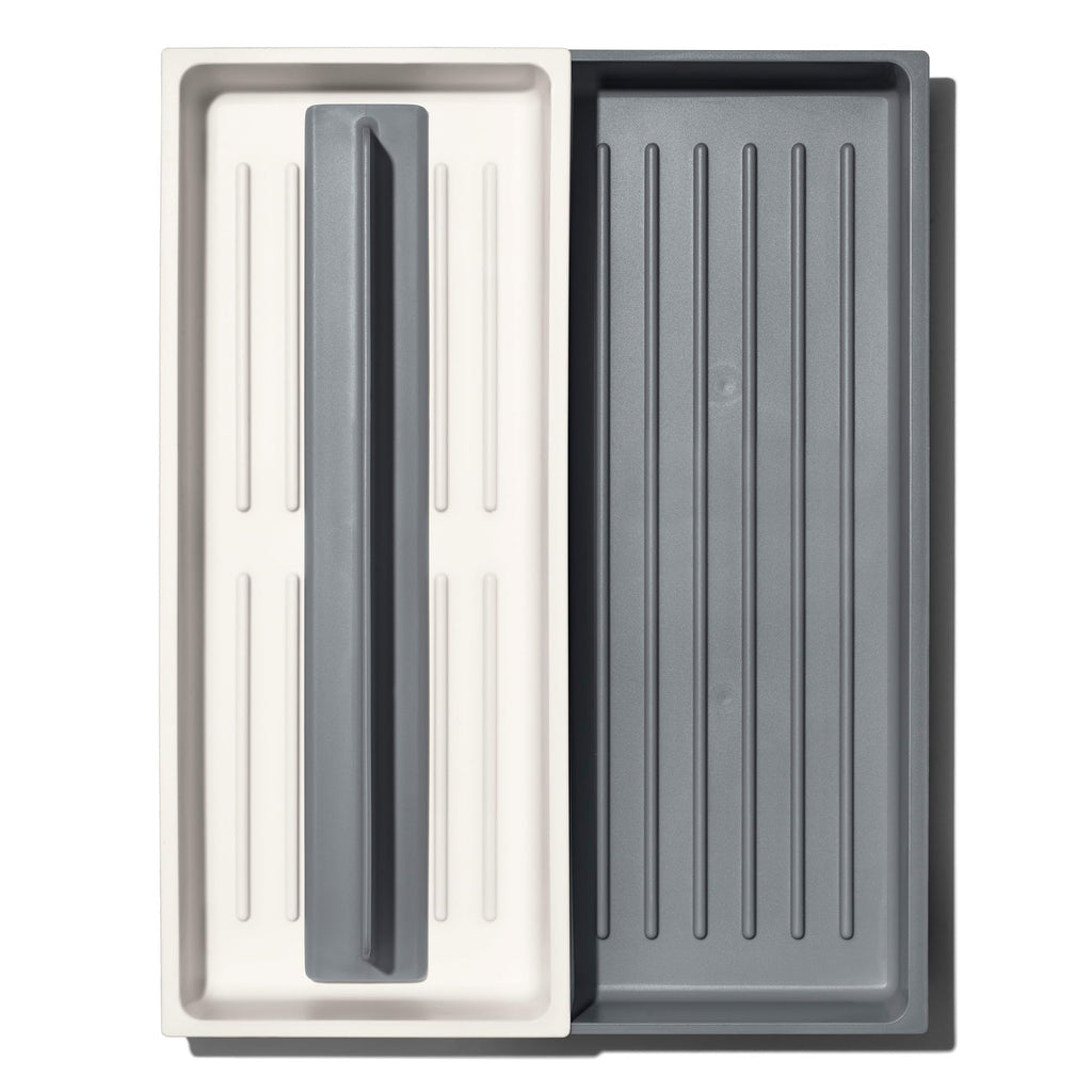 OXO Good Grips Drawer, Large Expandable Kitchen Tool Organizer, White