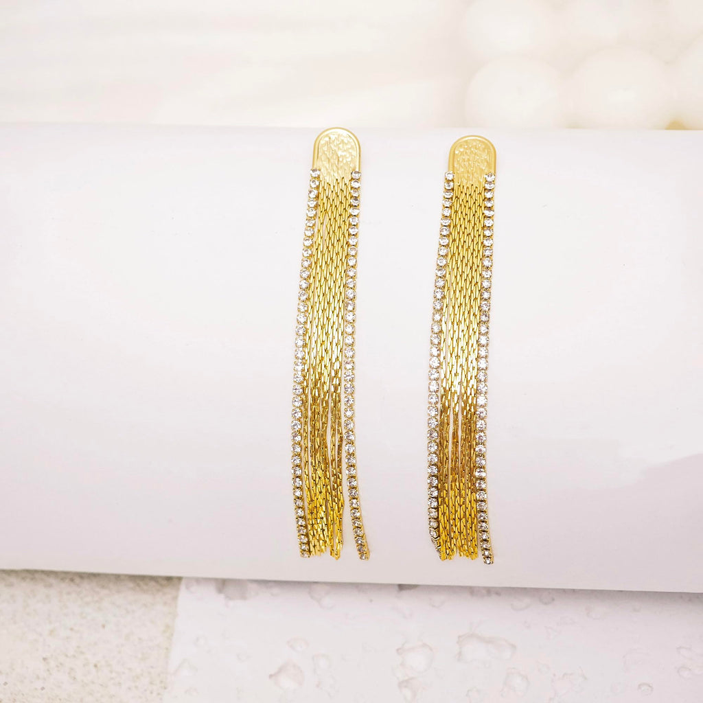 Gold Earrings for Women Trendy, Simple Dainty 14K Gold Plated Paperclip Square Chain Link Dangle Hoops Earrings Pin Stud Huggie Earrings Lightweight Hypoallergenic Minimalist Aesthetic Gold Jewelry for Christmas Gifts