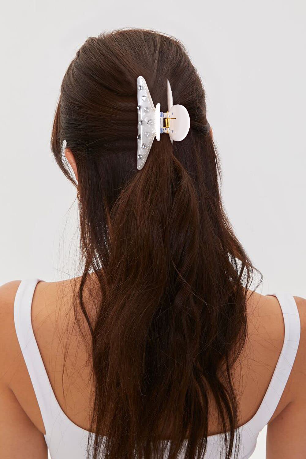 LILIE&WHITE Tortoise Claw Clips For Women - Strong Thick Hair Styling Accessories With Claws For Styling 1PC