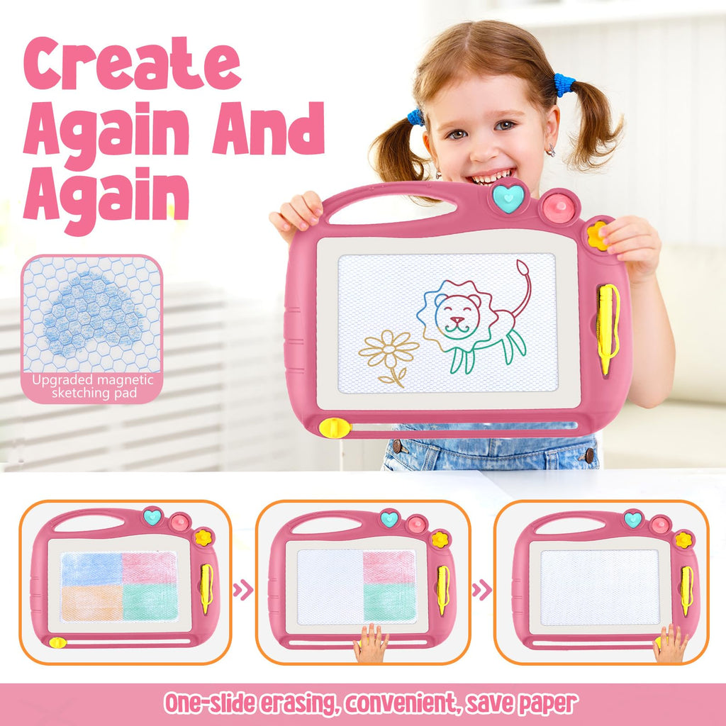 Magnetic Drawing Board, Toddler Toys for Age 1 2 3 Boys Girls, Toddler Drawing Board, Birthday Easter Christmas Halloween Kids Toy Gifts for Boys and Girls