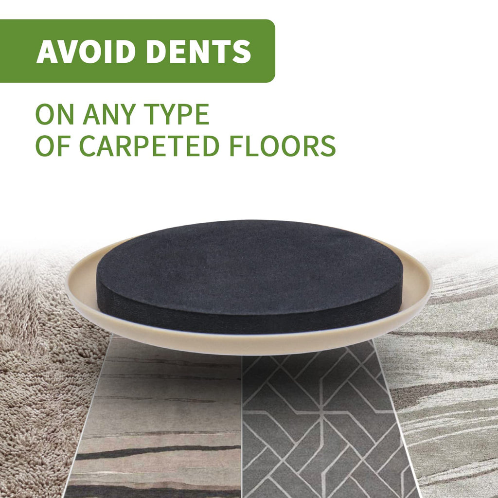 Furniture Sliders for Carpet 4 PCS - 9 1/2 inch Furniture Moving Slider Chair Legs Floors Protectors– Move Your Furniture Easy & Safely (for Carpet)