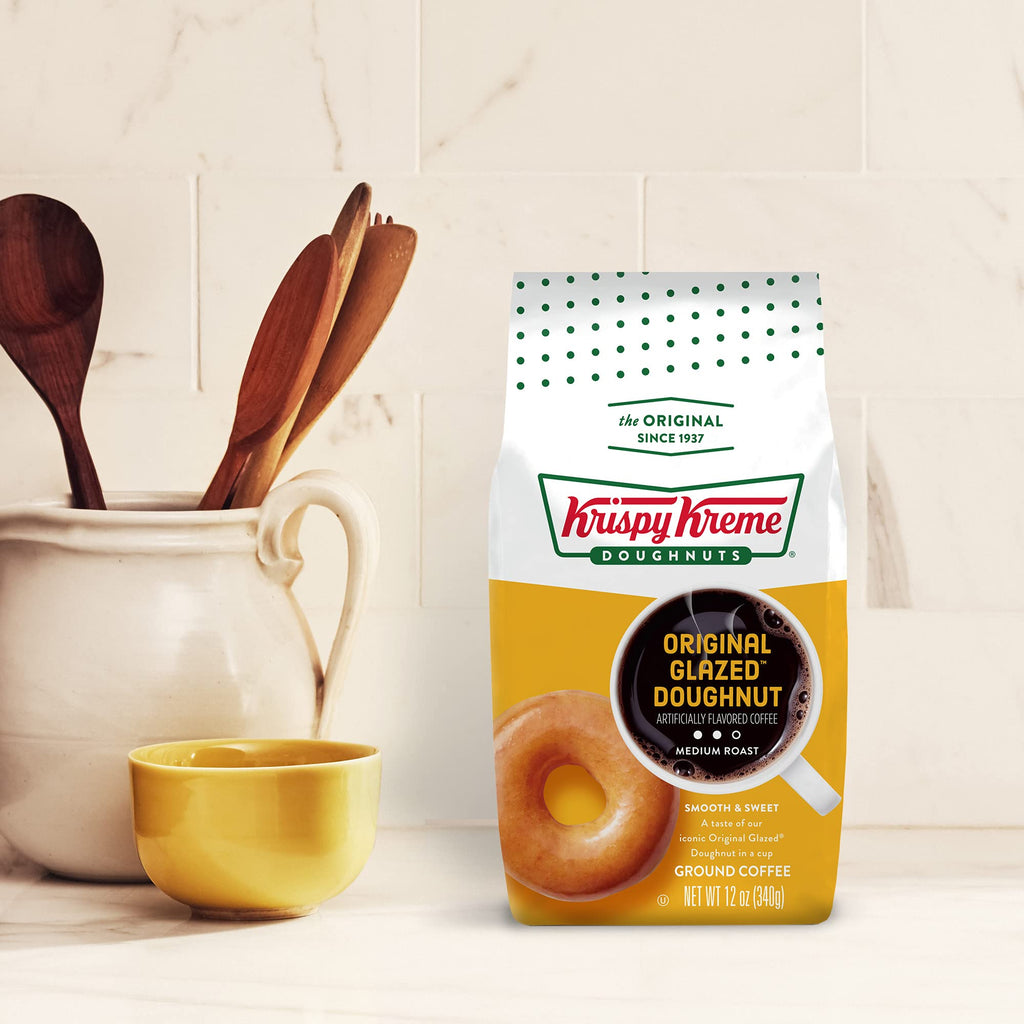 Krispy Kreme Doughnuts, Classic, Ground Coffee, Medium Roast, Bagged 12oz