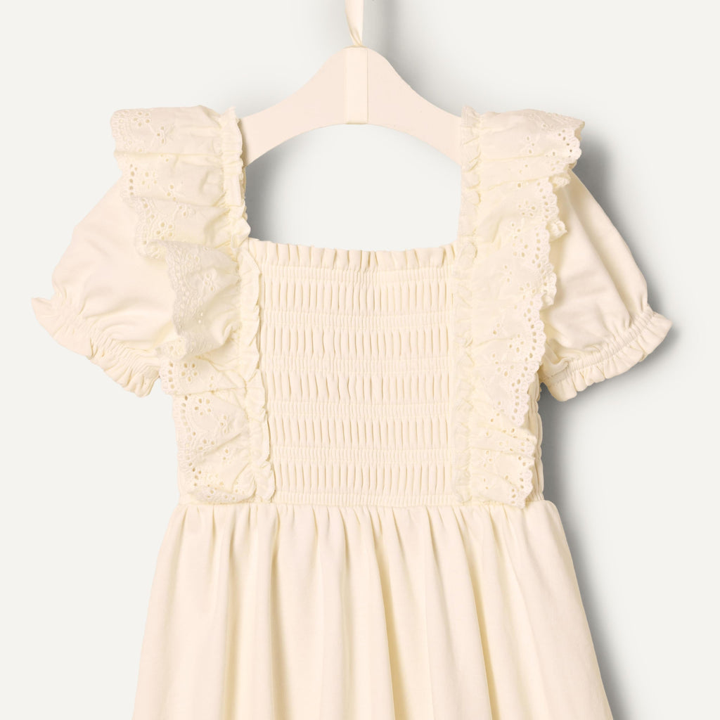 Amazon Essentials x Sofia Grainge Toddler and Baby Girls' Embroidered Knit Dress