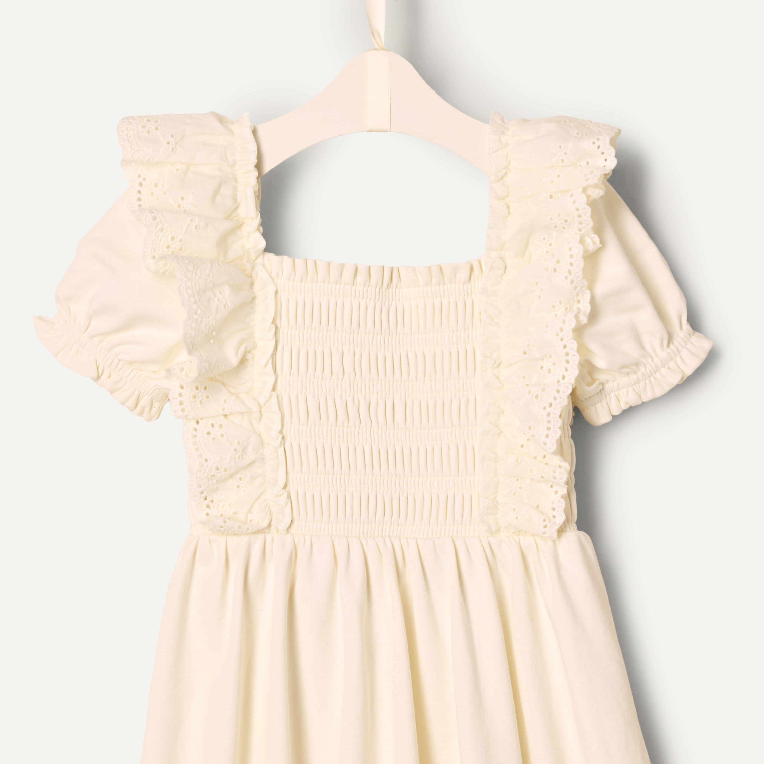 Amazon Essentials x Sofia Grainge Toddler and Baby Girls' Embroidered Knit Dress