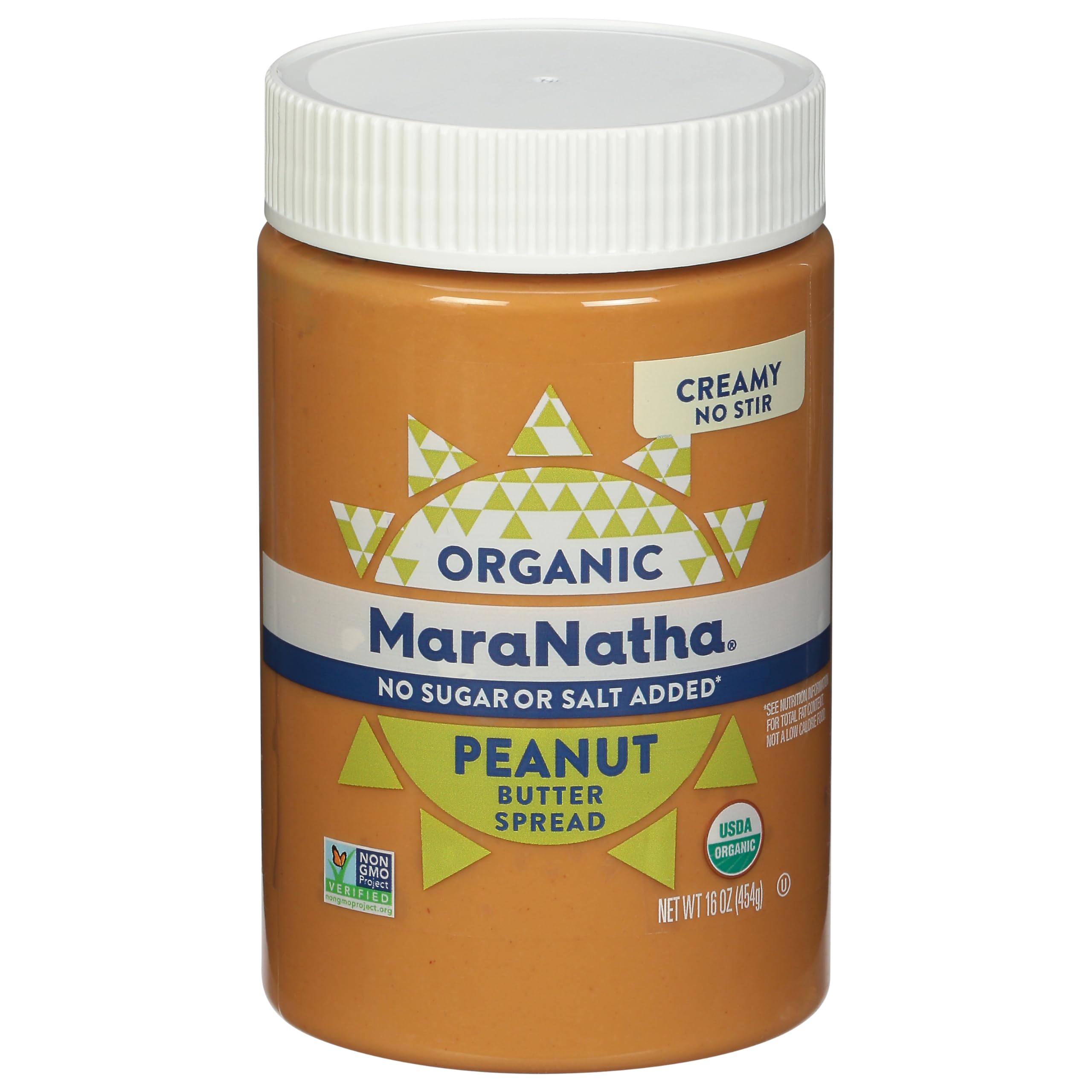 MaraNatha Organic Creamy Peanut Butter Spread, No Stir, 16 Ounce Jar