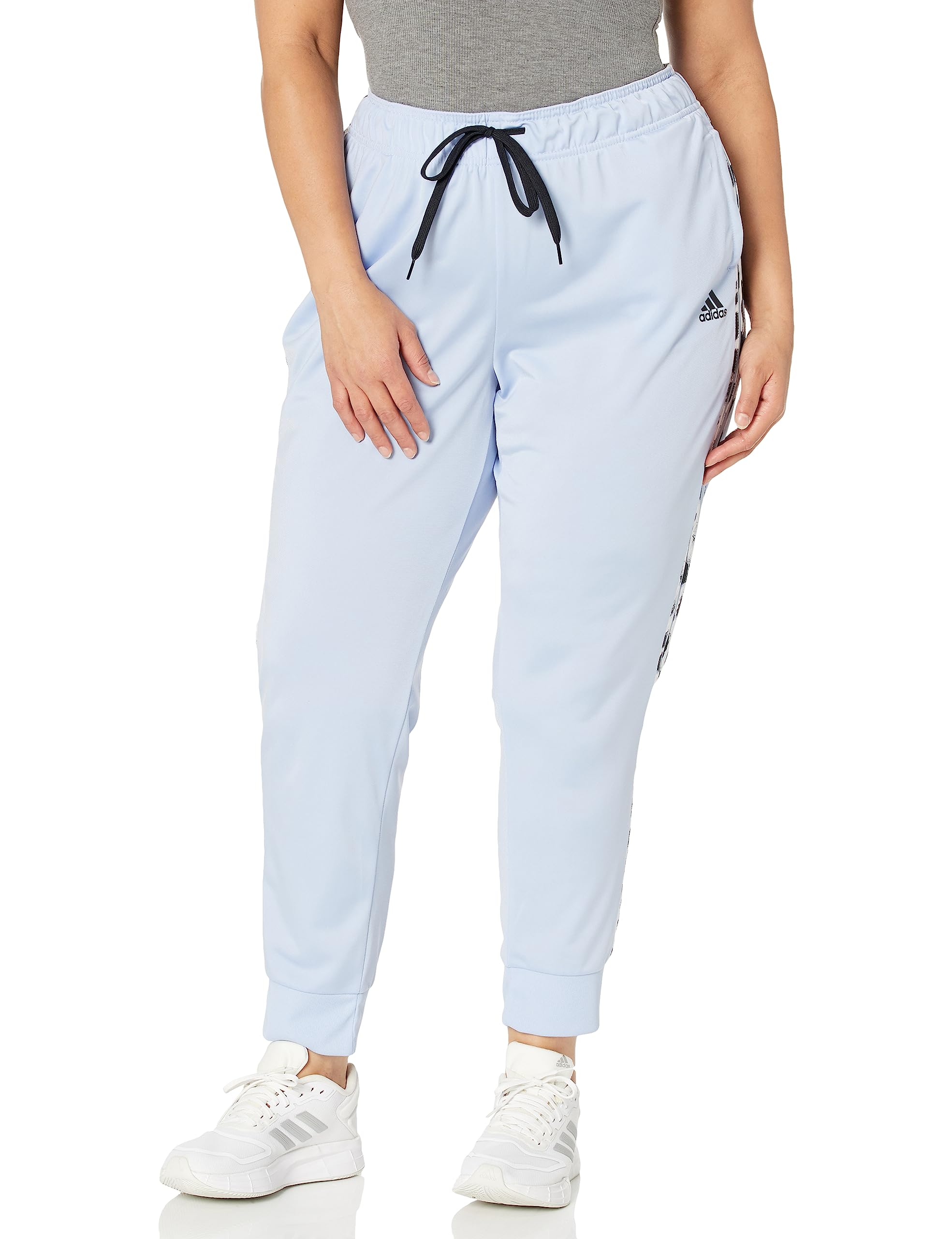 Adidas Womens Essentials Fleece Tapered Cuff Pants