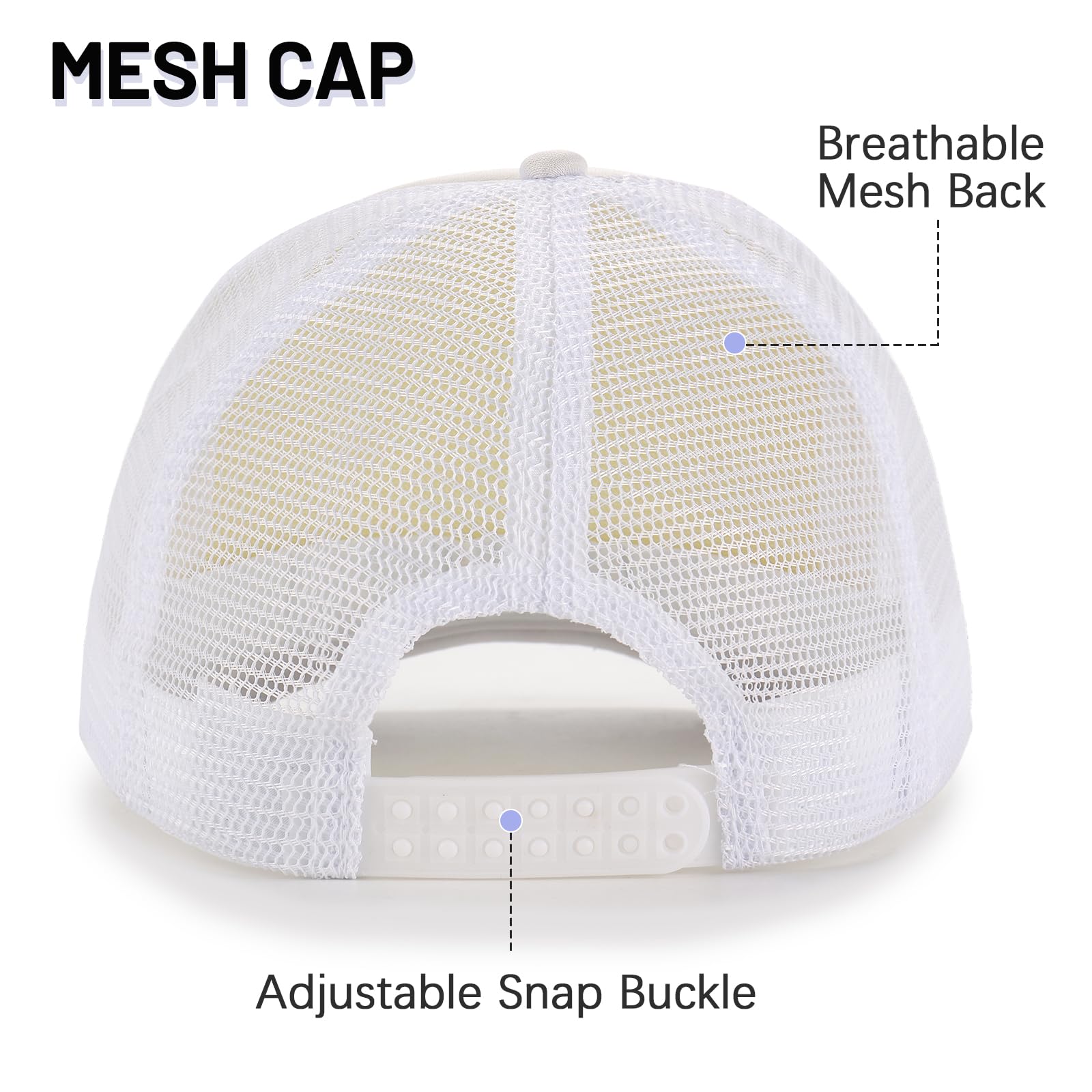 Ultrafun 10 Pack Trucker Hat Mesh Sublimation Blank Hats Adjustable Baseball Caps Hats for Men Women