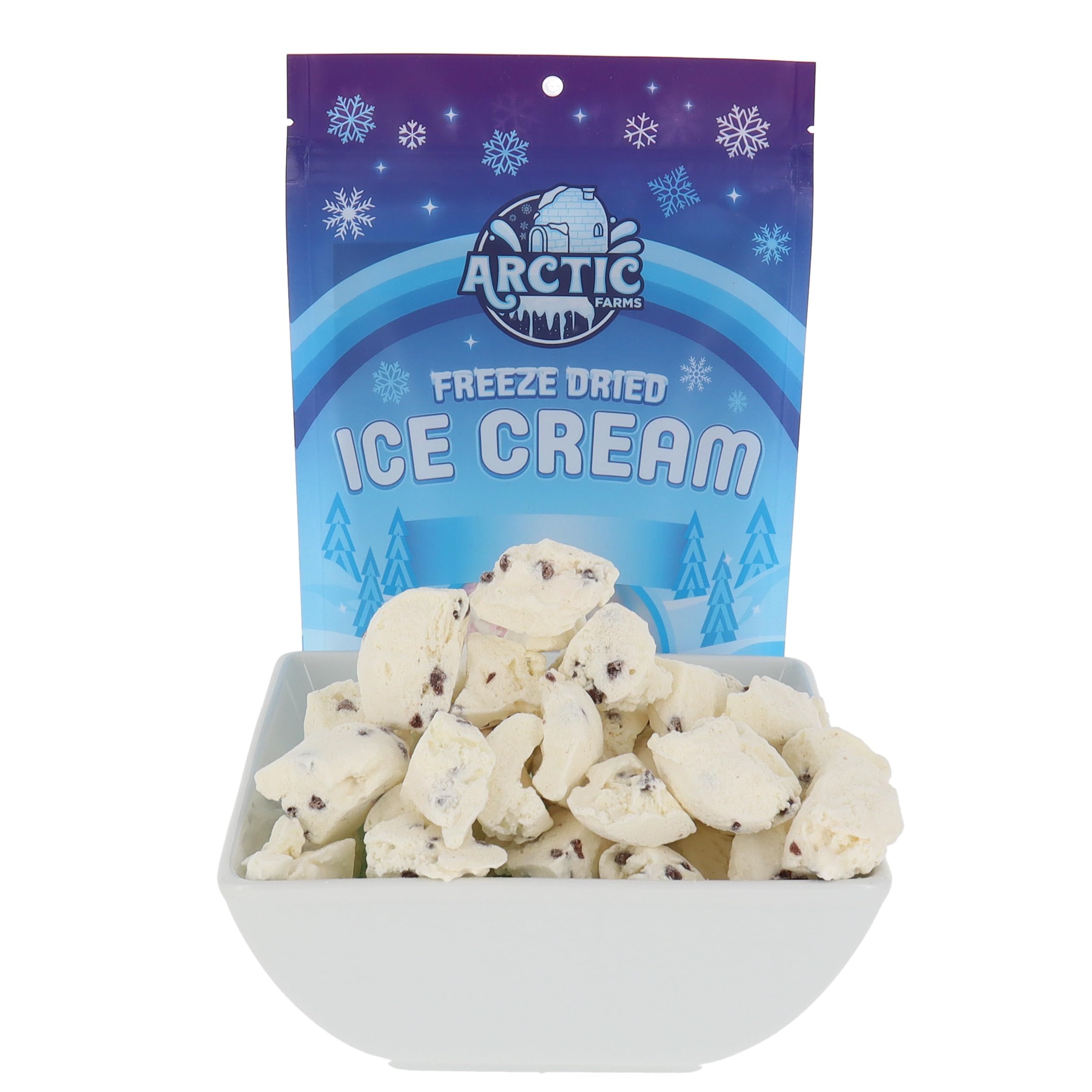 Arctic Farms Freeze Dried Ice Cream Bits Bagged and Boxed - Does Not Melt (1lb, S'mores)