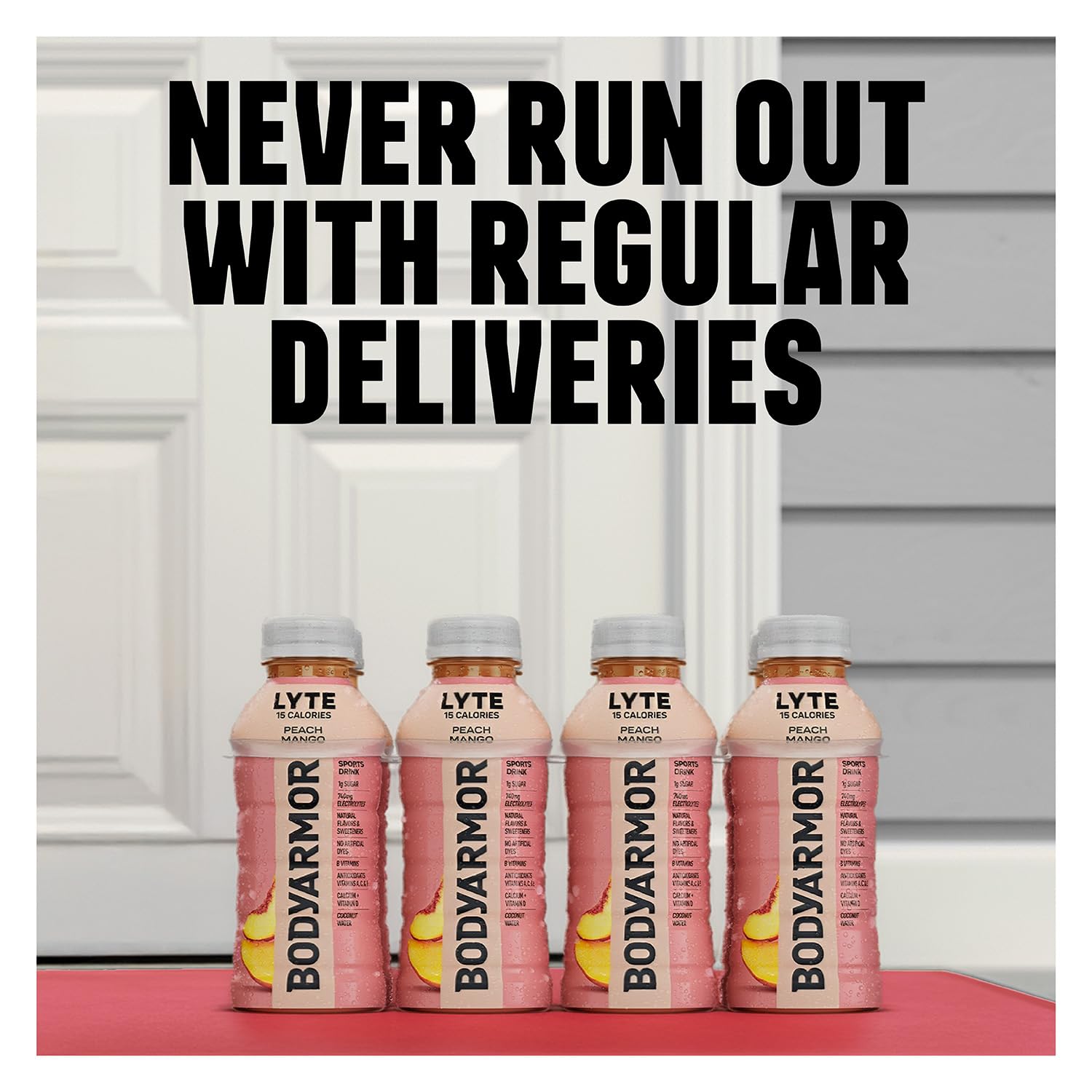 BODYARMOR Lyte Sports Drink Low-Calorie Beverage, Blueberry Pomegranate, Coconut Water Hydration, Natural Flavors with Vitamins, Potassium-Packed Electrolytes, 16 Fl Oz (Pack of 12)