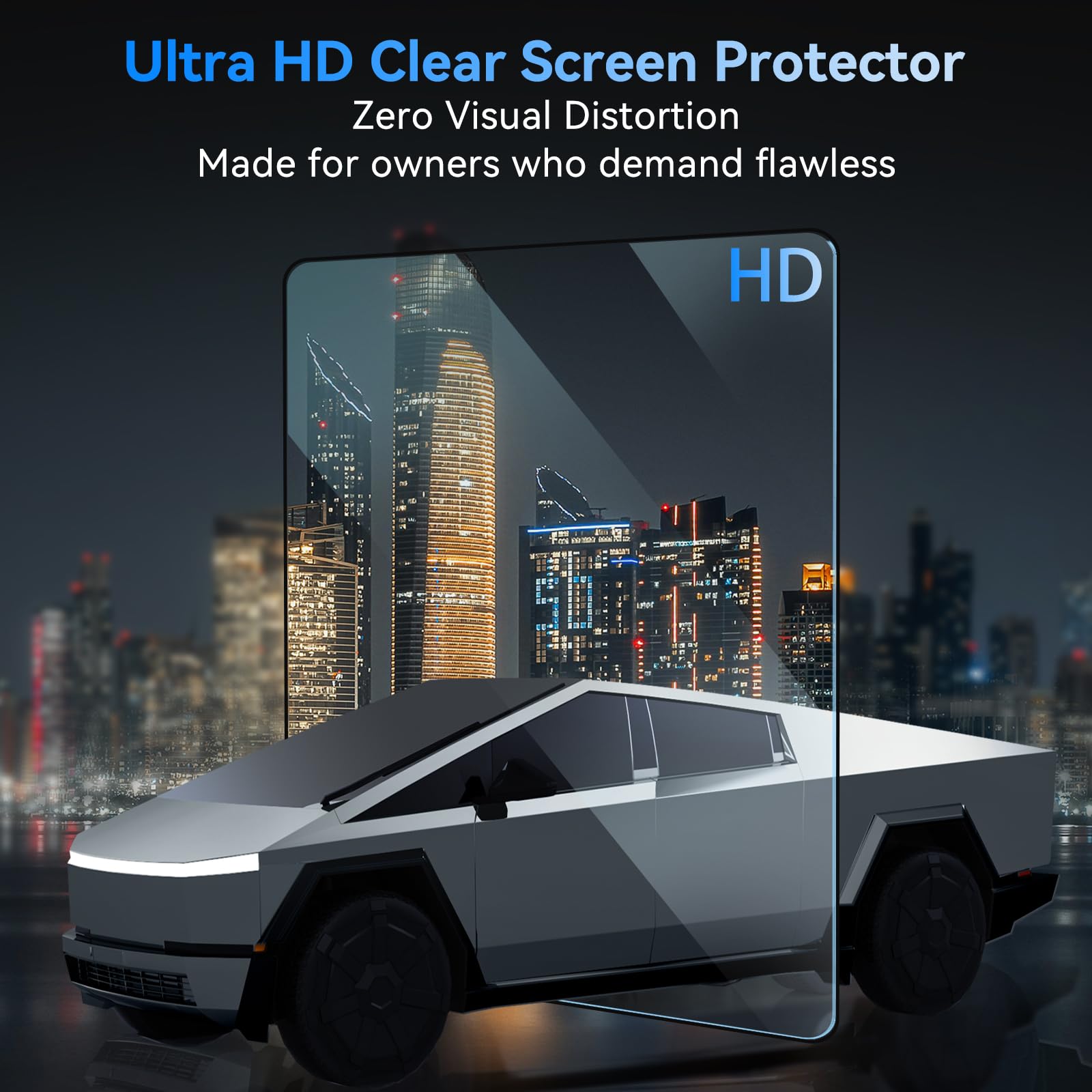 8" Rear Screen Protector for Tesla Model Y Juniper/Model 3 Highland, [HD & No-edge Gaps & 9H] Tempered Glass Screen Protector with Alignment Frame for Tesla Model 3/Y Accessories, Glossy