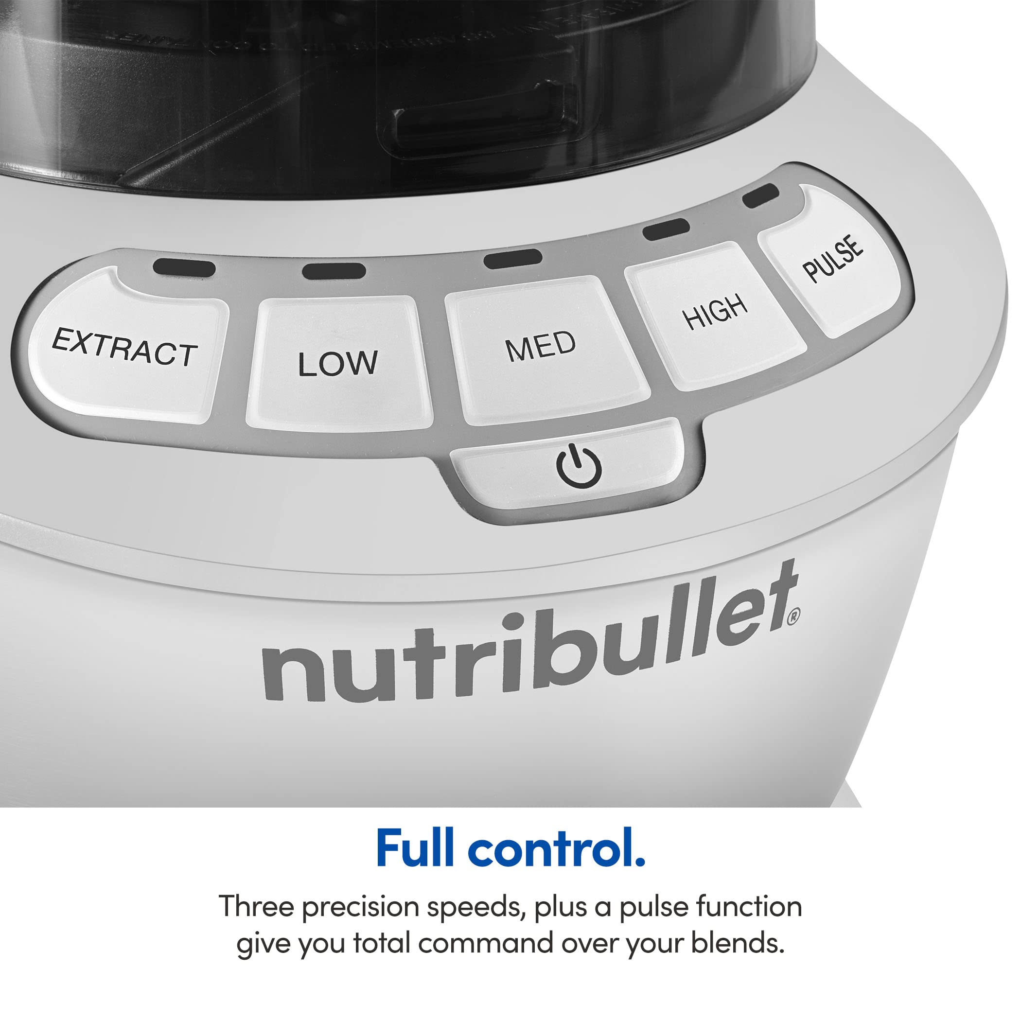 nutribullet Full-Size Blender Combo, Single-Serve & Large Capacity, 1200W, 64oz Pitcher, 32oz Cup, Extractor Blade, 3-Speed, Pulse, Smoothies, Soups, Sauces, Easy Cleaning, Matte Black, NBF50500AK