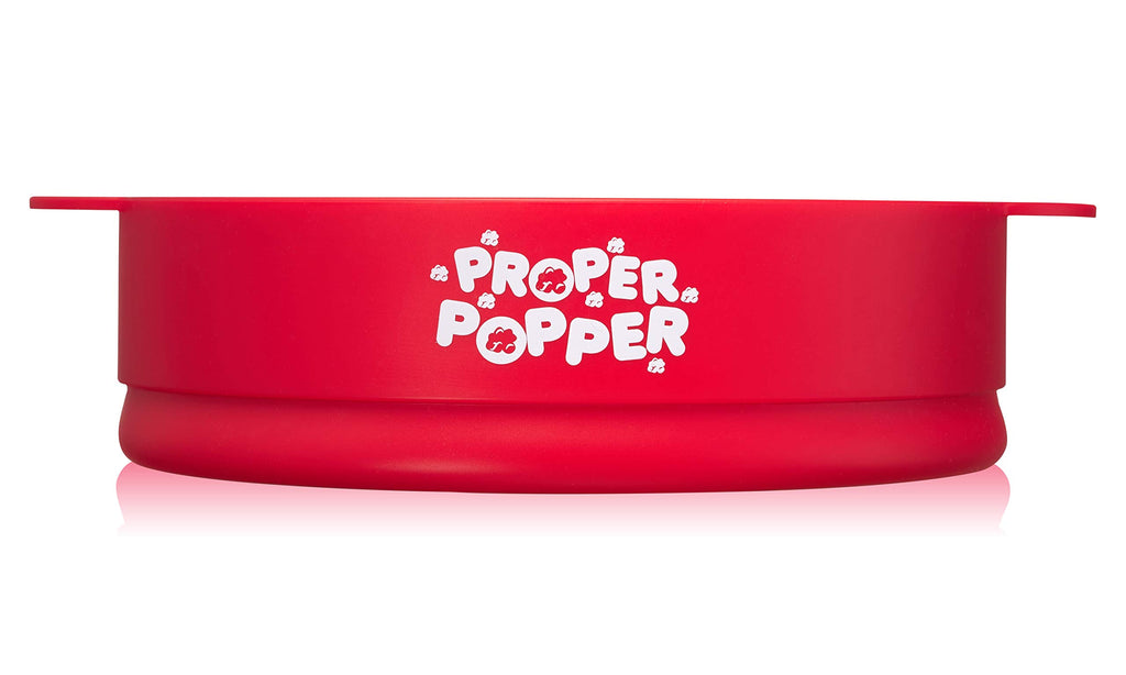 The Original Proper Popper Microwave Popcorn Popper, Silicone Popcorn Maker, Collapsible Bowl BPA Free & Dishwasher Safe - (Aqua)