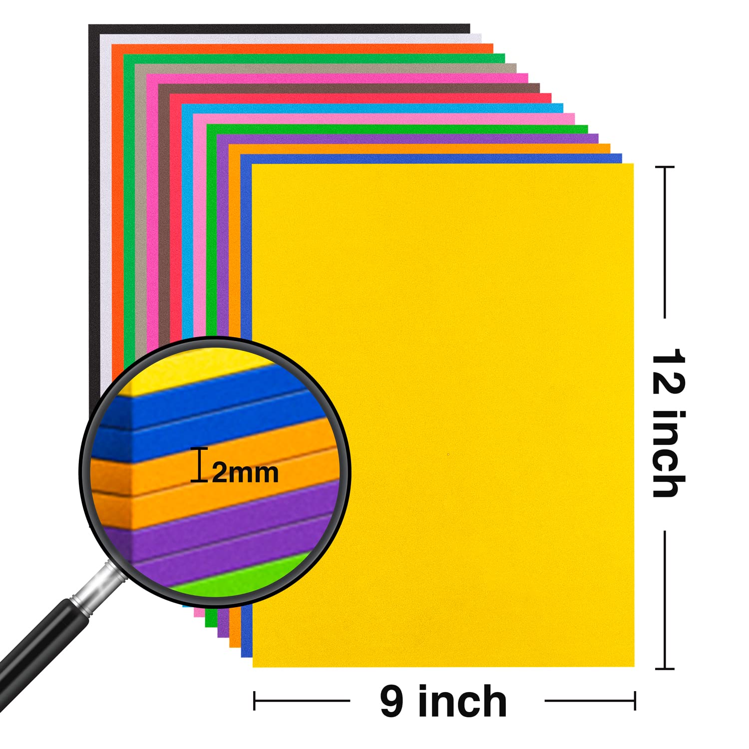 84PACK Foam Craft Sheets 8.5x5.5 inch Eva Color Bulk Foam Paper Set for Art Craft Projects DIY Handcraft by MEARCOOH