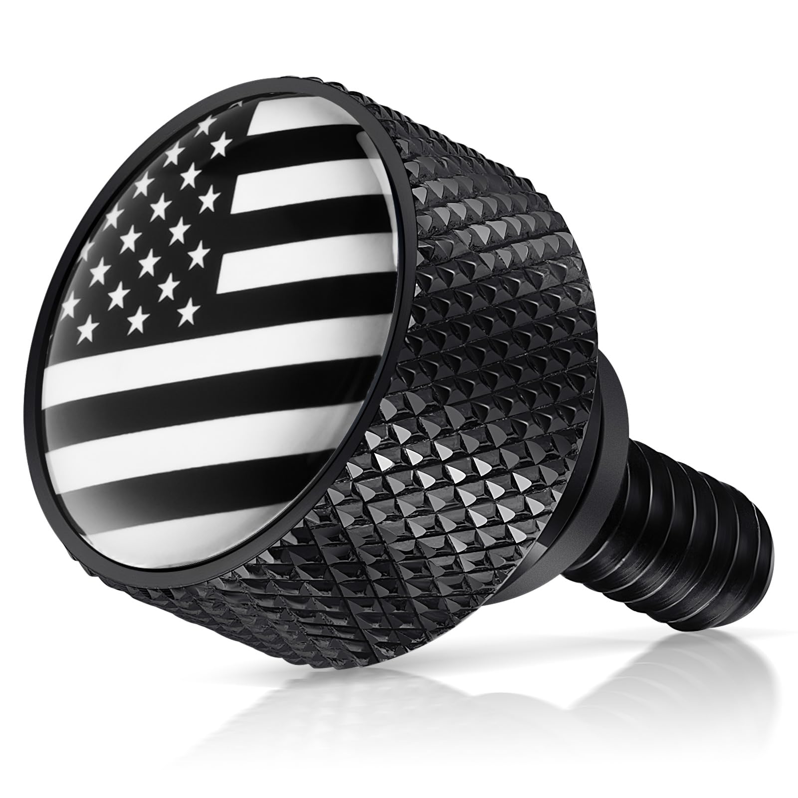 Amazicha Gloss Black 304 Stainless Steel Seat Bolt Screw Compatible with Harley Davidson 1996-2026