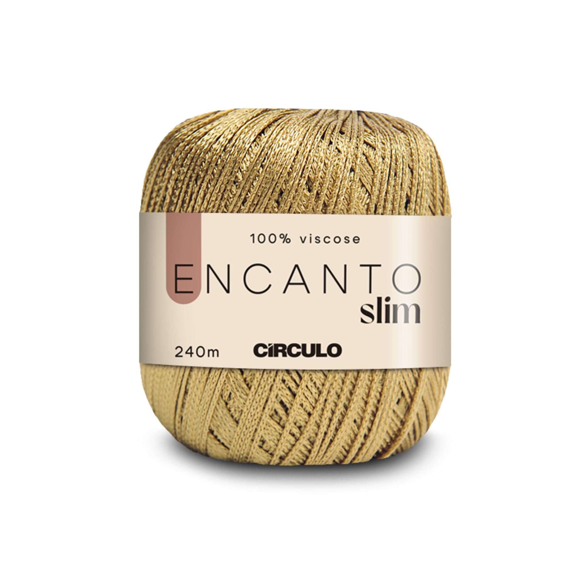 CIRCULO Encanto Slim Roll Yarn 100% Viscose - Luxury & Shine - Sport Weight Yarn - 262 yds, 3.52 oz - Color 1289 - Canary