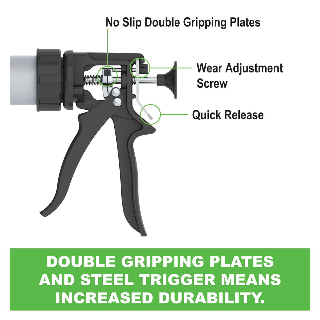 Albion Engineering E12S20 B-Line Cordless Sausage Caulking Gun, No Drip, 12V, 20 oz