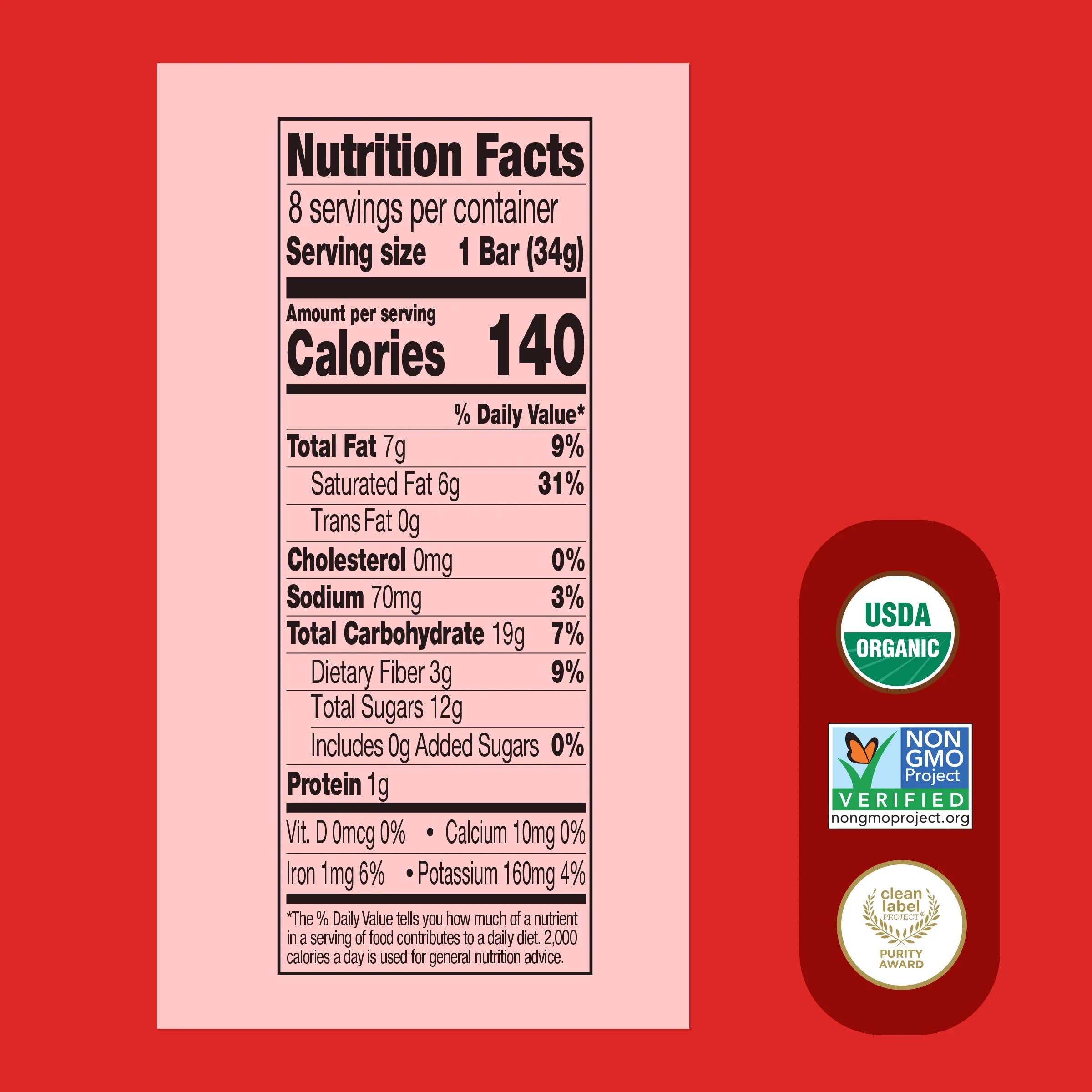 Once Upon A Farm Soft-Baked Bars, Apple & Oat, Kosher, USDA Certified Organic, Non-GMO, 4 Count, 4.8 Ounce (Pack of 8)