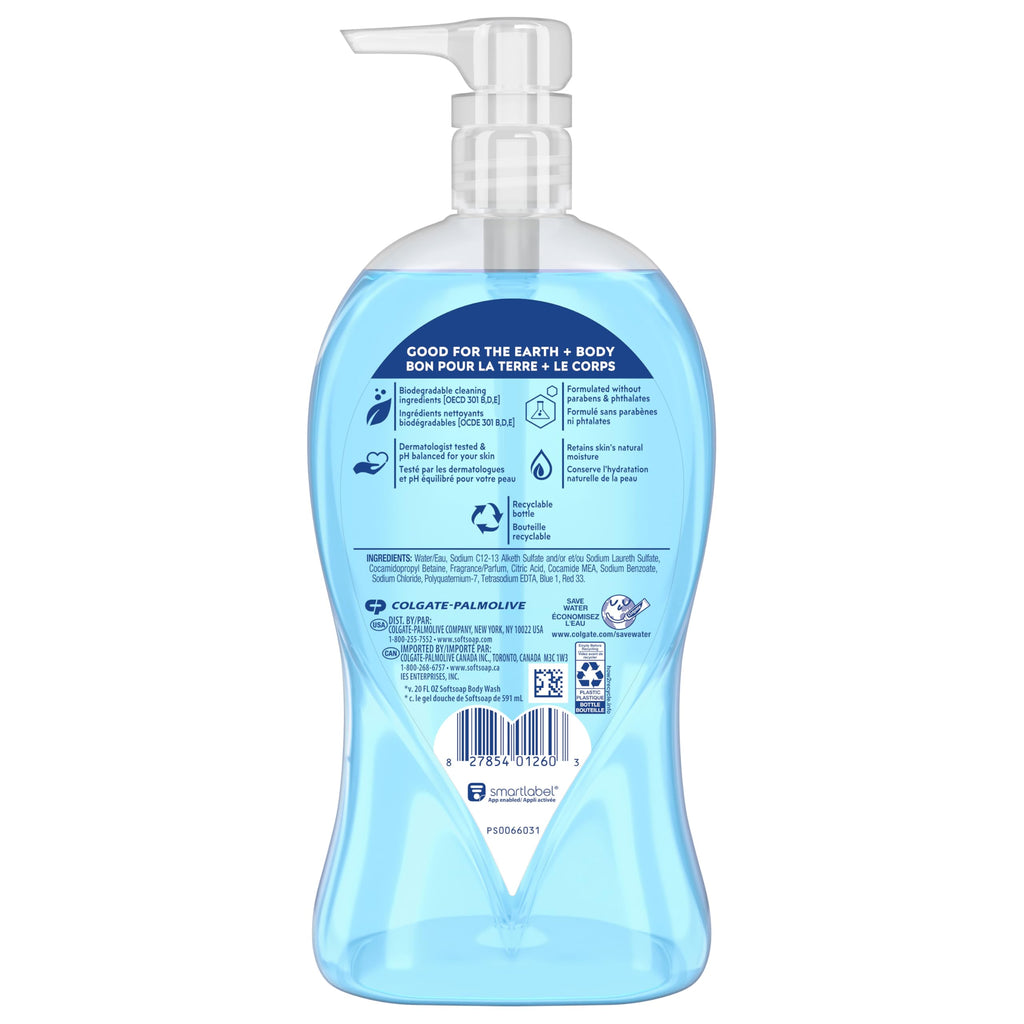 Softsoap Body Wash Pump, Coconut Butter Scrub, Exfoliating Body Wash, 32 Ounce (Pack of 1), WHITE (Package May Vary)