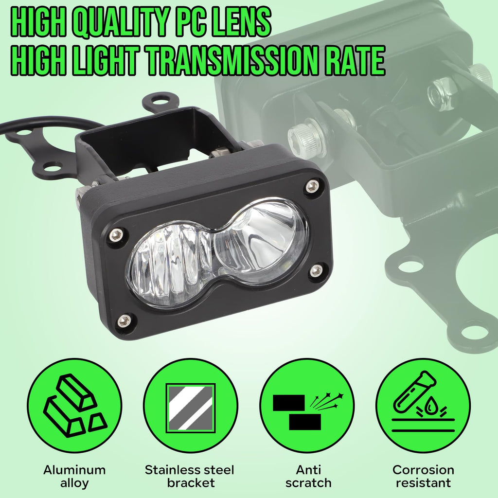 motoparty Headlight Kit for Sur-Ron Segway X260, Clear White 6000-6500K Spot/Flood Light Pods Combo Kit, Motorcycle Lights Bars Accessories, Bright Front Lamp （3 Inch）