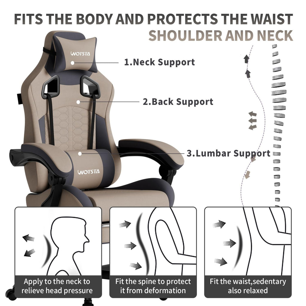 Gaming Chair with Footrest,High Back with Massage Reclining Computer Chair， Big and Tall Racing Gaming Chair Ergonomic Game Chair for Adults PVC Leather (Red)