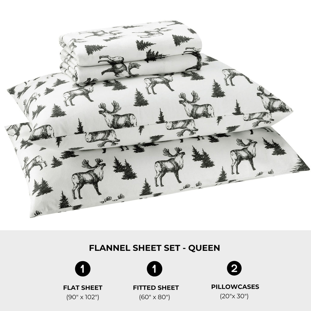 Featherhead 100% Cotton 4PCs Flannel Sheet Set | Double-Brushed for Extra Softness, Warm & Breathable, Extra Deep Pockets fits Up to 17” (Beige, Twin)