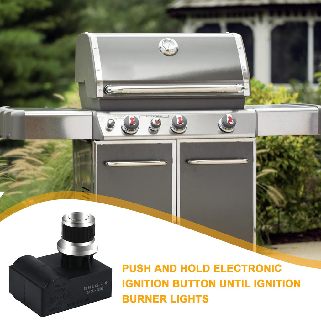 GasSaf Spark Generator 1 Outlet Push Button Electronic Igniter Ignitor Gas Grill Replacement for Broil King, Broil-Mate, Sterling, Jackson, Napoleon, Silver Chef, BBQ Pro, BBQ Tek and Others