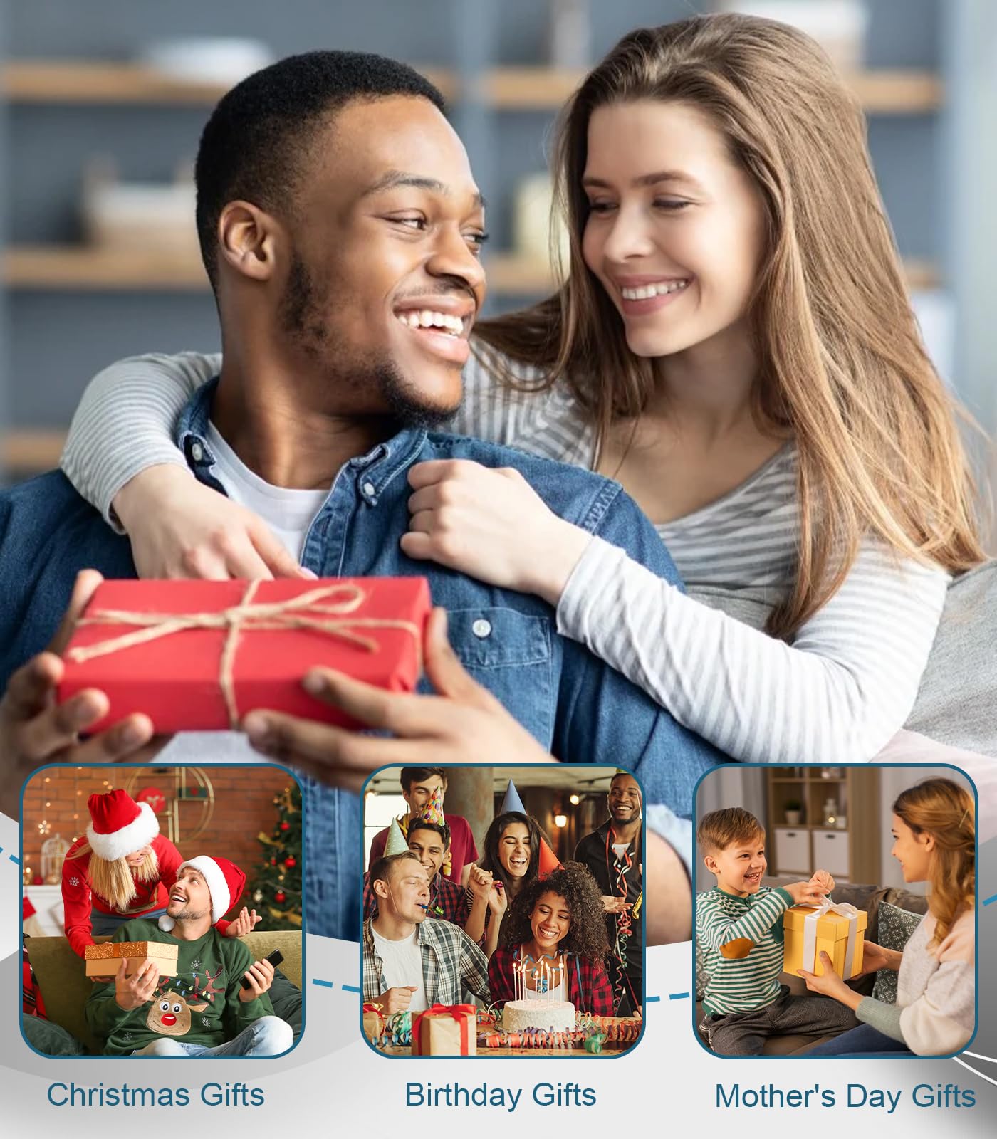 Customized Double-sided Keychain Stainless Steel Personalized Engraved Text Name Keychain Gifts for Men and Women