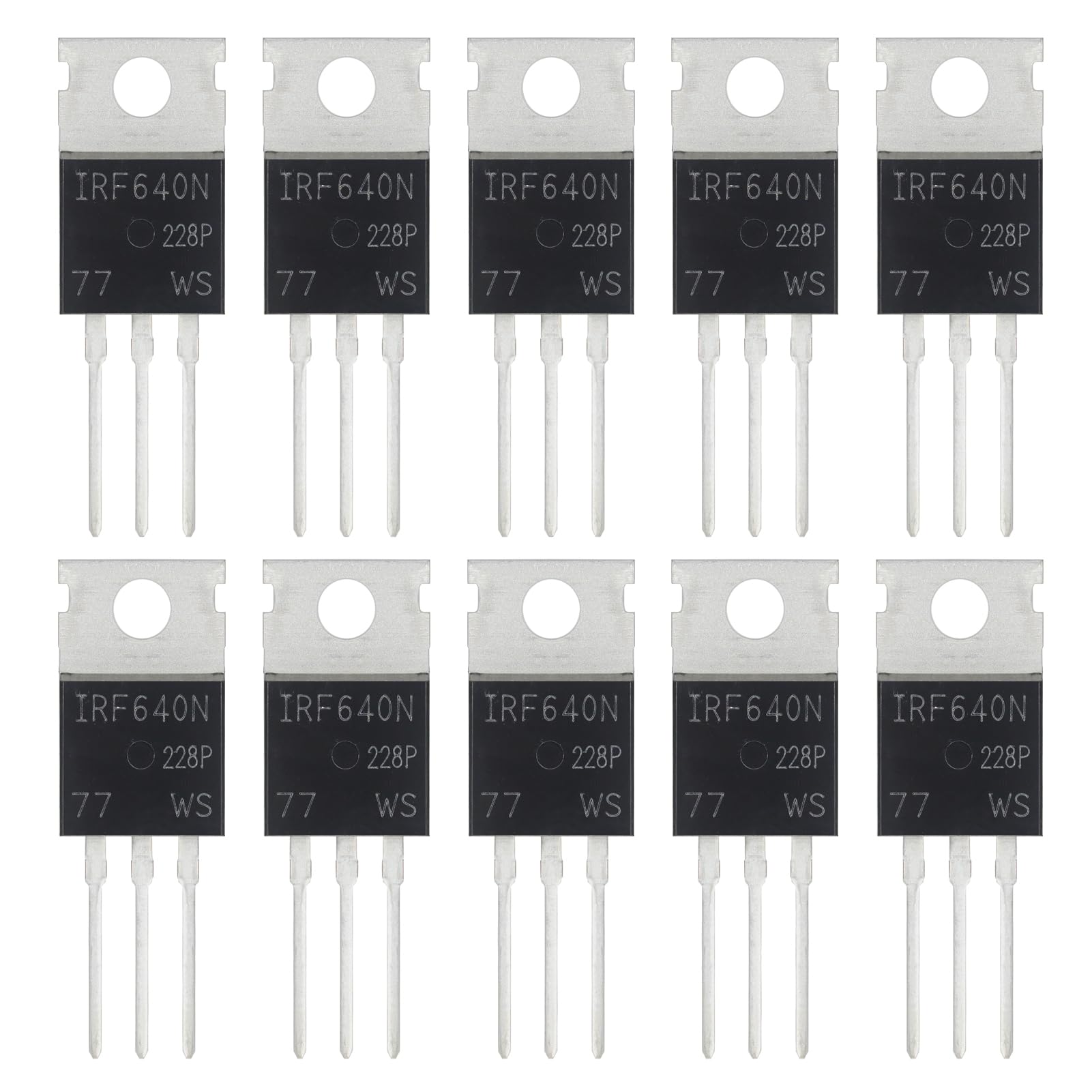 2N2222 2N2222A Amplifier Transistors NPN Silicon Transistor TO-92 60V 800mA (Pack of 200pcs)