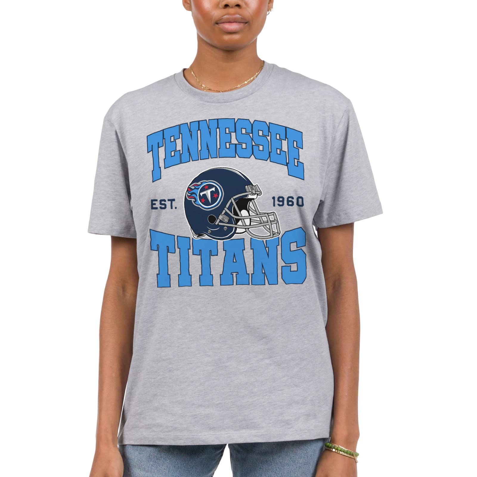 Junk Food Clothing x NFL - Team Helmet - Short Sleeve Fan Shirt for Men and Women - Officially Licensed NFL Apparel