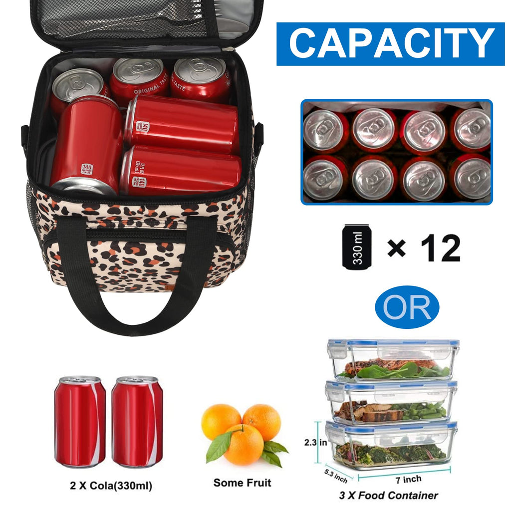 Femuar Lunch Bags for Women/Men, Insulated Lunch Bag for Work Office Picnic - Large Lunch Cooler Bag Leakproof Lunch Box with Adjustable Shoulder Strap for Adults - Grey (15L)