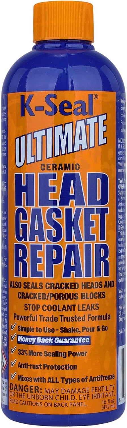 K-Seal ST3501 Pour & Go Head Gasket Sealer, 16 oz – Repairs Blown Head Gaskets, Cracked Heads & Engine Blocks