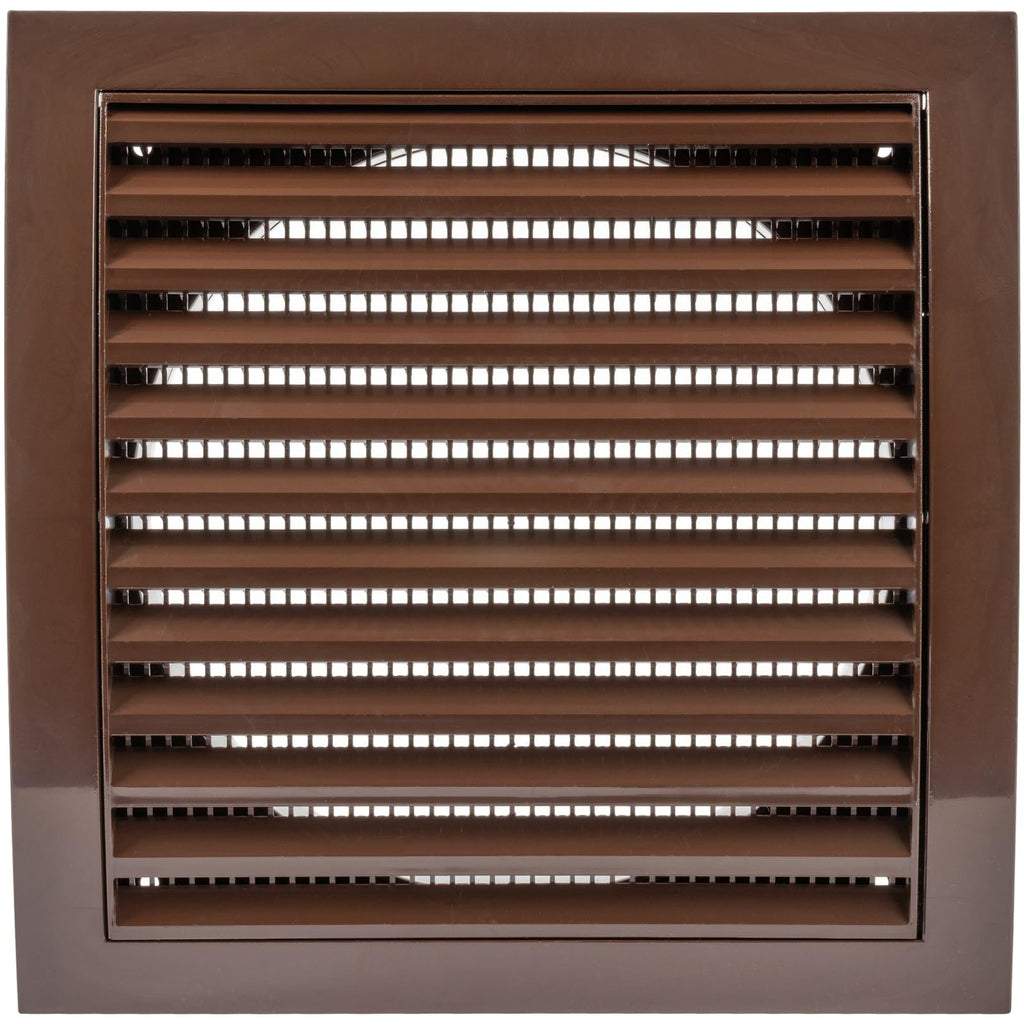 Repa Market 4 Inch Anthracite Dryer Vent Hood/Duct Cover for Walls or Ceiling/ABS Plastic Louvered Air Grille with Built-In Mesh Screen/Exhaust and Dryer Vent Covers for Indoor & Outdoor Use