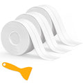 Caulk Tape Waterproof Self Adhesive, 2 Rolls Toilet Caulk Sealing Strip, Bathtub Caulking Sealant Tape for Kitchen, Bathroom, Countertop, Sink, Floor Wall Edge Protector(1.5" x 10.5Ft)