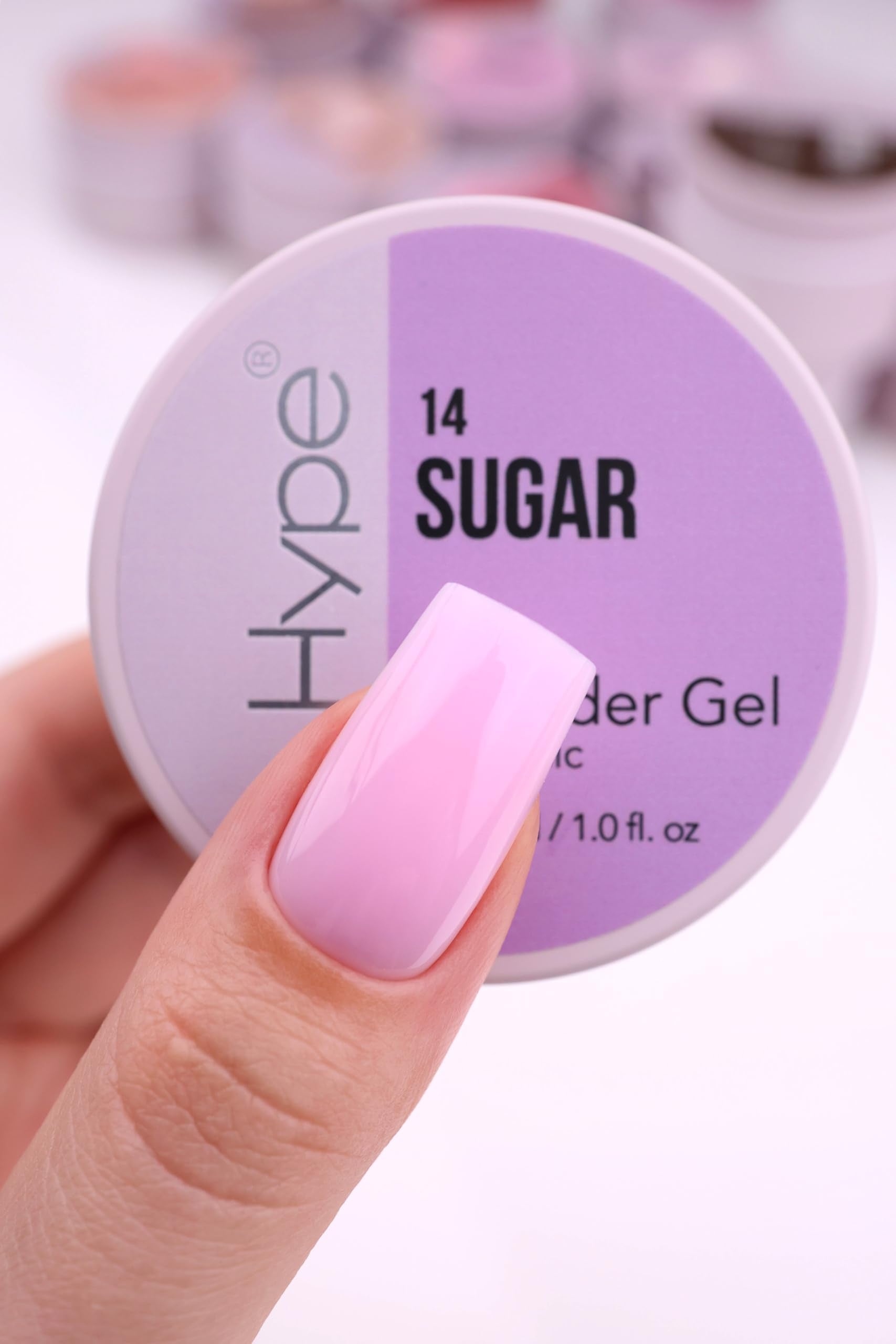 IN.HYPE UV/LED Professional Hard/Builder Gel for Nail Extension/Strengthening/Overlays File Off (Baby Pink #3)