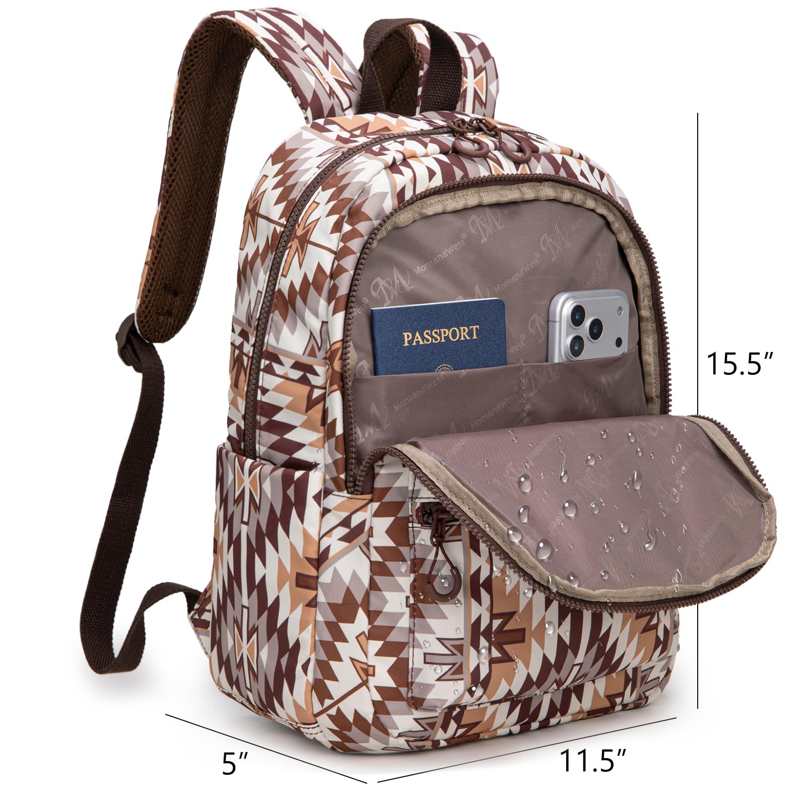 Montana West Backpack Purse for Women Western Aztec Backpack Purse Lightweight Casual Daypack for Travel