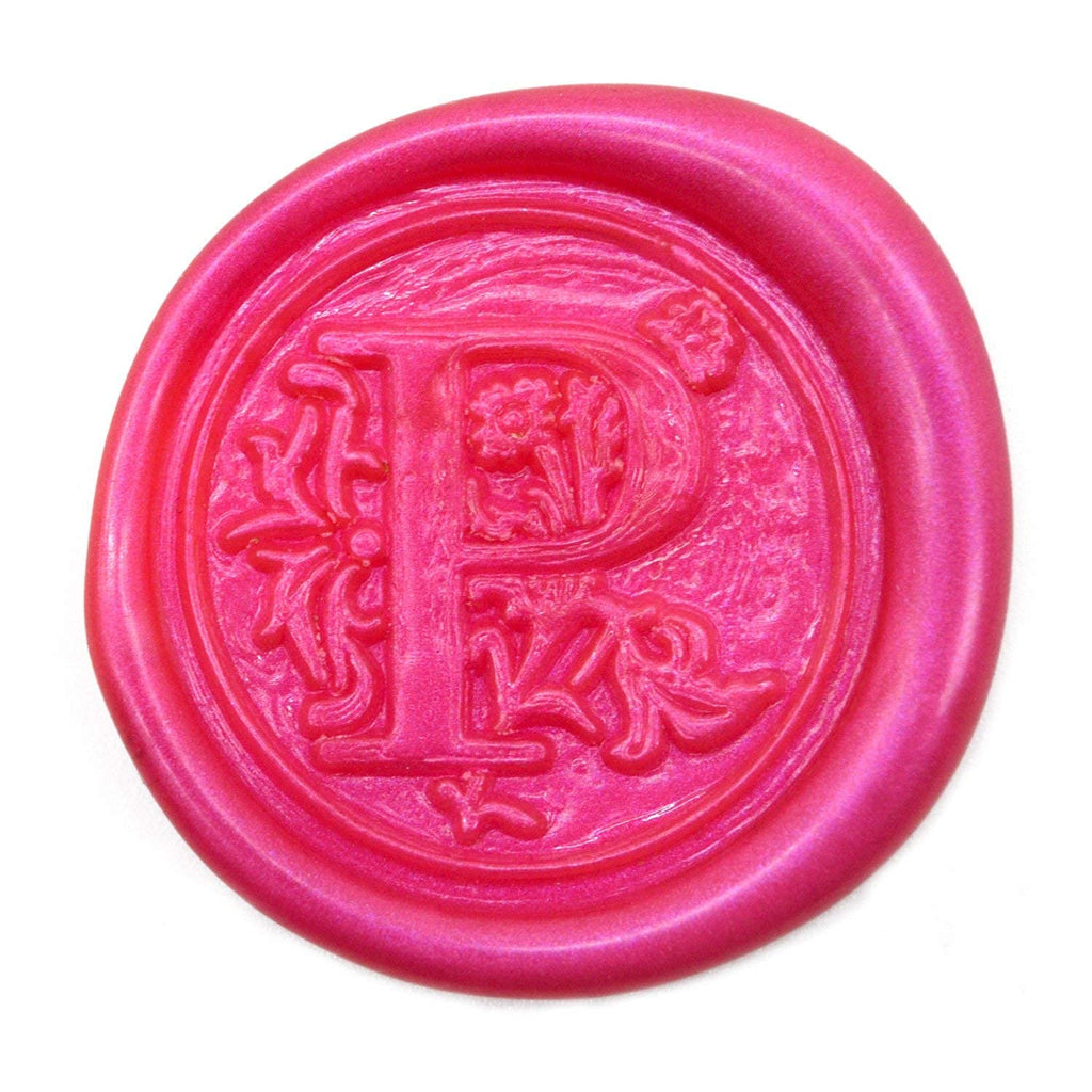 Medieval Initial Alphabet Sealing Wax Stamps, Brass Head Wooden Handle, for Thanksgiving Card/Envelope/Gift Wrap/Wedding Engagement Party Invitation - Letter S