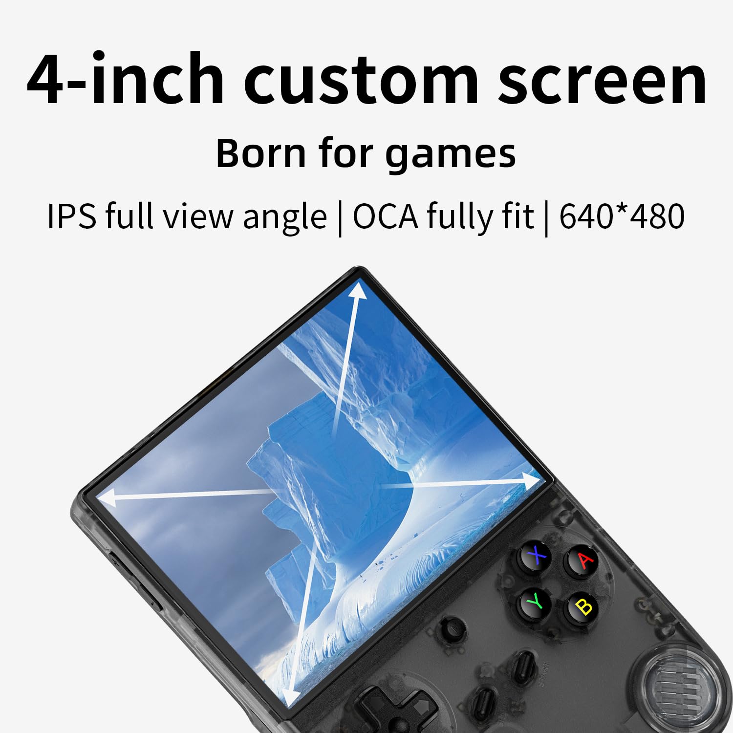 Anbenric RG40XX V Retro Handheld Game Console, 4.0 Inch IPS, Linux OS, 64GB Preloaded Classic Games, H700 Quad-Core, WiFi Bluetooth, Ideal for Travel, Commute, Home & Outdoor Entertainment(Indigo)