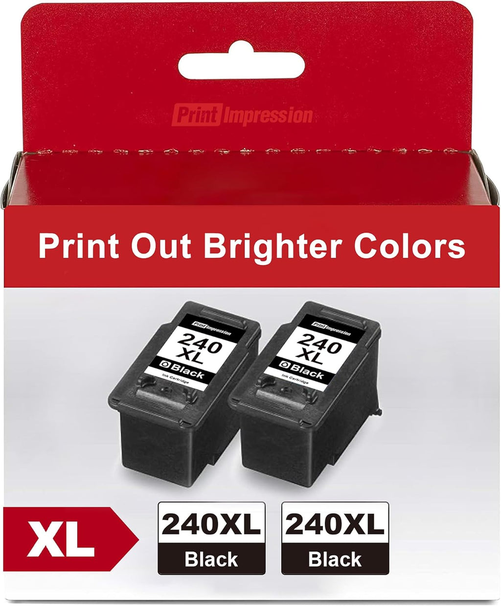 PG-240 XL Black Ink Cartridge Replacement for Canon 240XL Black Ink Cartridge for Canon 240 XL PG-240XL Works with PIXMA MG3620 MG3600 TS5120 TS5100 MG3220 MG4220 MG3520 MG3120 MG2120 MX472, 2 Black