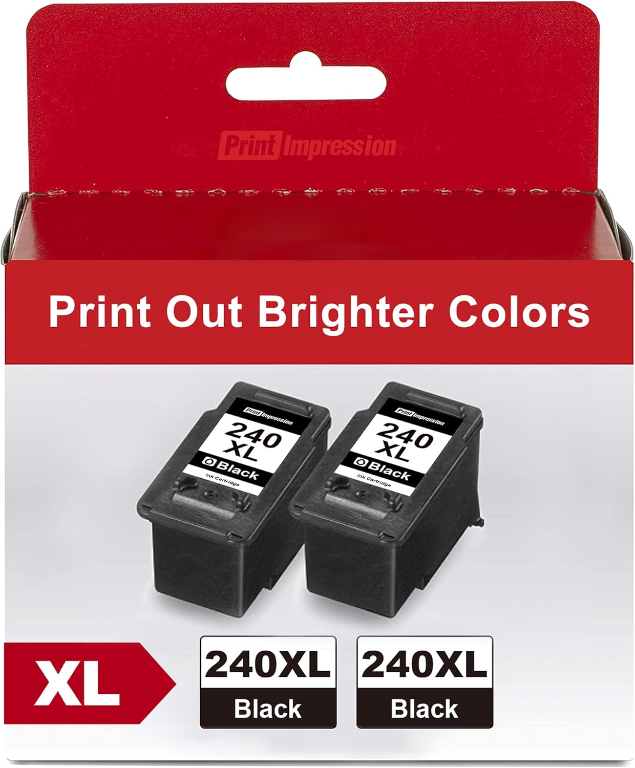 PG-240 XL Black Ink Cartridge Replacement for Canon 240XL Black Ink Cartridge for Canon 240 XL PG-240XL Works with PIXMA MG3620 MG3600 TS5120 TS5100 MG3220 MG4220 MG3520 MG3120 MG2120 MX472, 2 Black