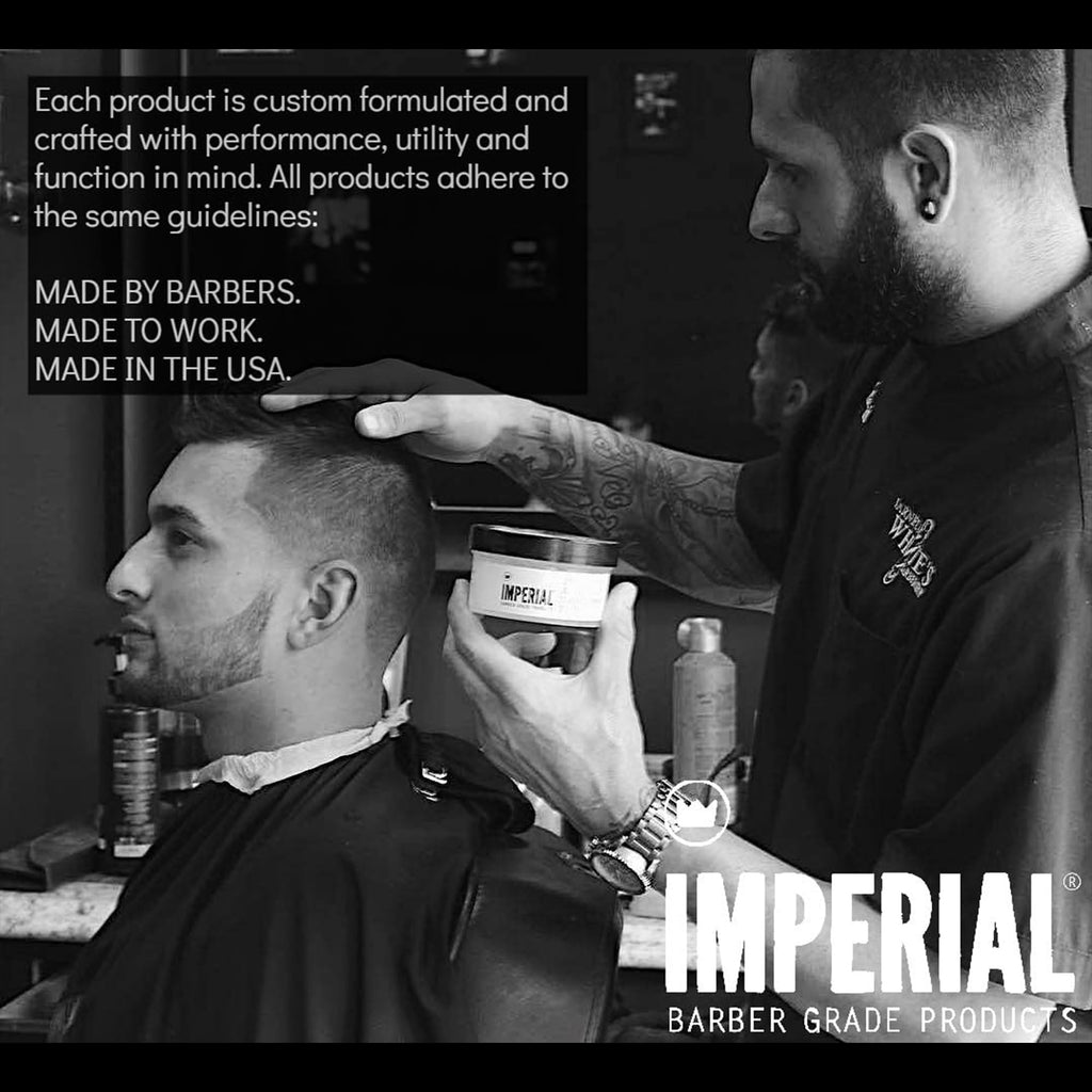 Imperial Barber Grade Products | Classic Pomade, 2 oz | TSA Approved | Travel Sized | Strong Hold | Low Shine | Water-Based | Easy to Wash Out | For Tight Holds and Styles