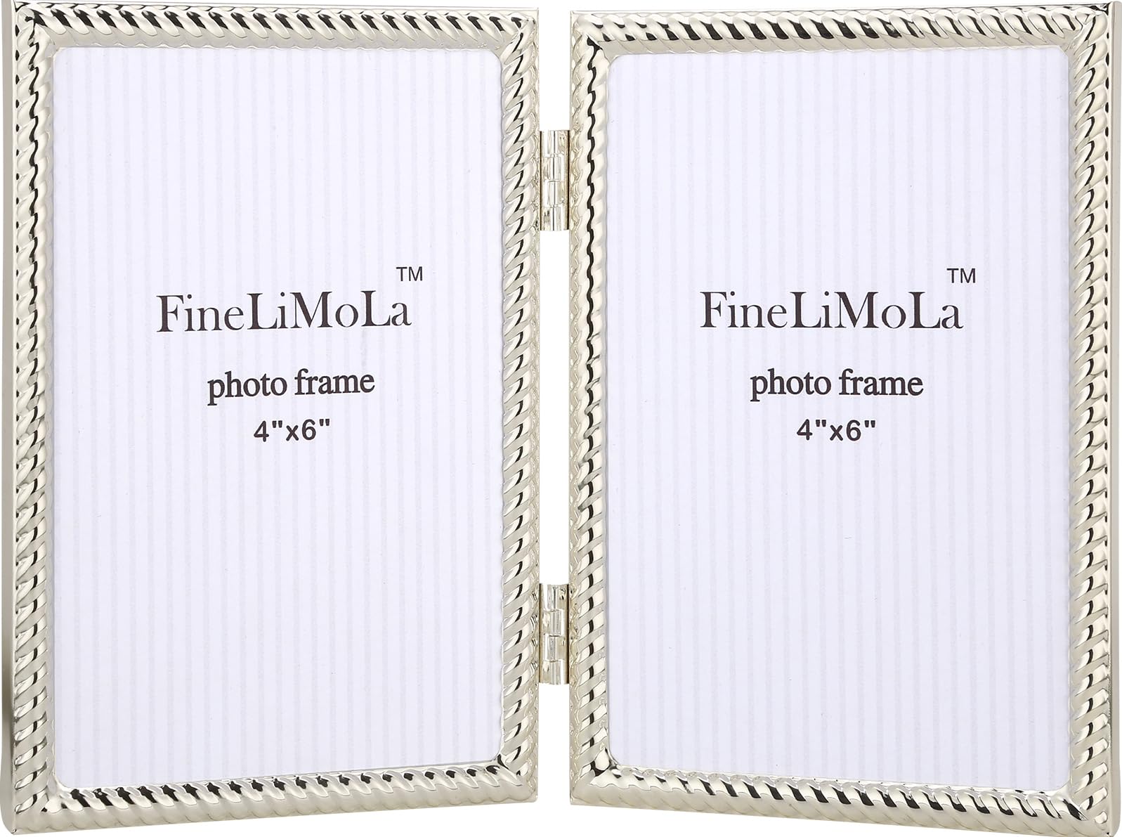 4x4 Gold Rope Design Metal Picture Frame With Mat for 3x3'', Premium Velvet Backing Real Glass Front Desktop & Wall Display Elegant Home Decor