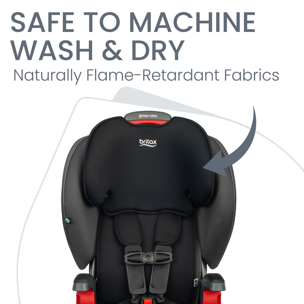 Britax Grow with You ClickTight Harness-2-Booster Car Seat, 2-in-1 High Back Booster, Black Contour