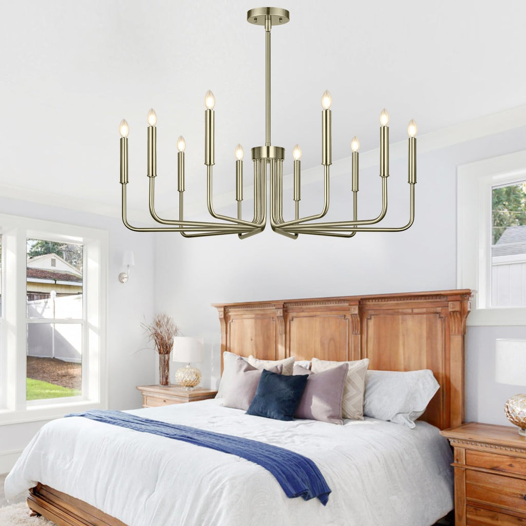 Rustic Black Chandelier, 6-Light Antique Farmhouse Chandelier for Dining Room Lighting Fixtures, Vintage Candle Pendant Light Fixtures Chandeliers for Dining Room Bedroom, Foyer and Living Room