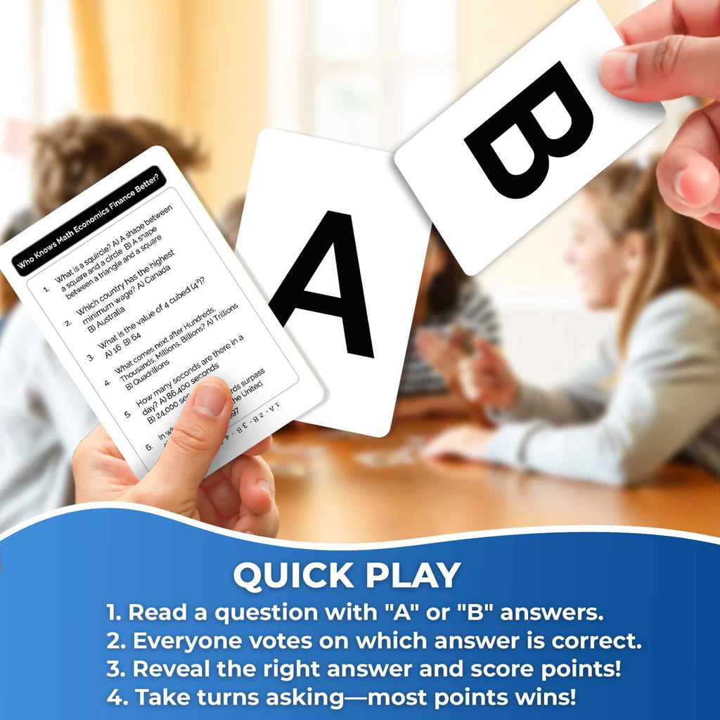 Family Board Games for Kids and Adults - Trivia Card Games for Kids 8-12 and Adults - Who Knows Me Better for Family Game Night - 500+ Facts Questions from Ages 6-8 — Fun Travel Car Activities for 5+