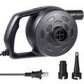 Etekcity Air Pump for Inflatables, Portable Electric Air Mattress Pump, Quick-Fill Perfect Inflator/Deflator for Couch, Blow up Pool Floats Raft Bed Boat Toy with Nozzles, 110-120V, Black