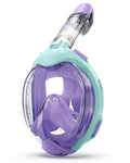 G2RISE Kids Snorkel Mask Full Face Snorkel Set, Snorkeling Gear for Kids with 180 Degree Panoramic View, Anti-Leak & Anti-Fog