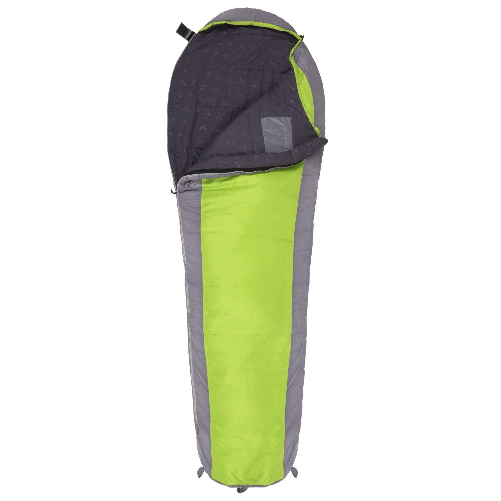 Teton 20F and 5F Degree Sleeping Bag; Lightweight, Warm Weather Mummy Sleeping Bags for Adults and Kids, Camping, Backpacking, Hiking