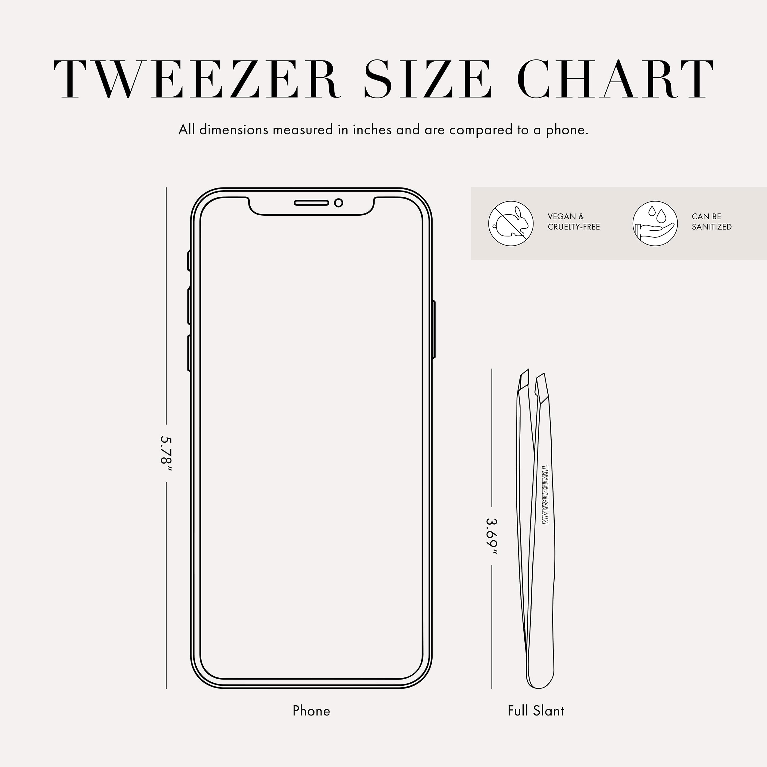 Tweezerman Exclusive 40th Birthday Slant Tweezer - Hair Removal Tweezers, Stainless Steel