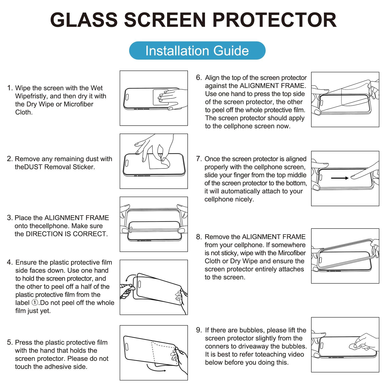 Mothca Matte Glass Screen Protector for iPhone 14 Pro Anti-Glare & Anti-Fingerprint Tempered Glass Clear Film Case Friendly Easy Install Bubble Free for iPhone 14 Pro 6.1-inch (2022)-Smooth as Silk